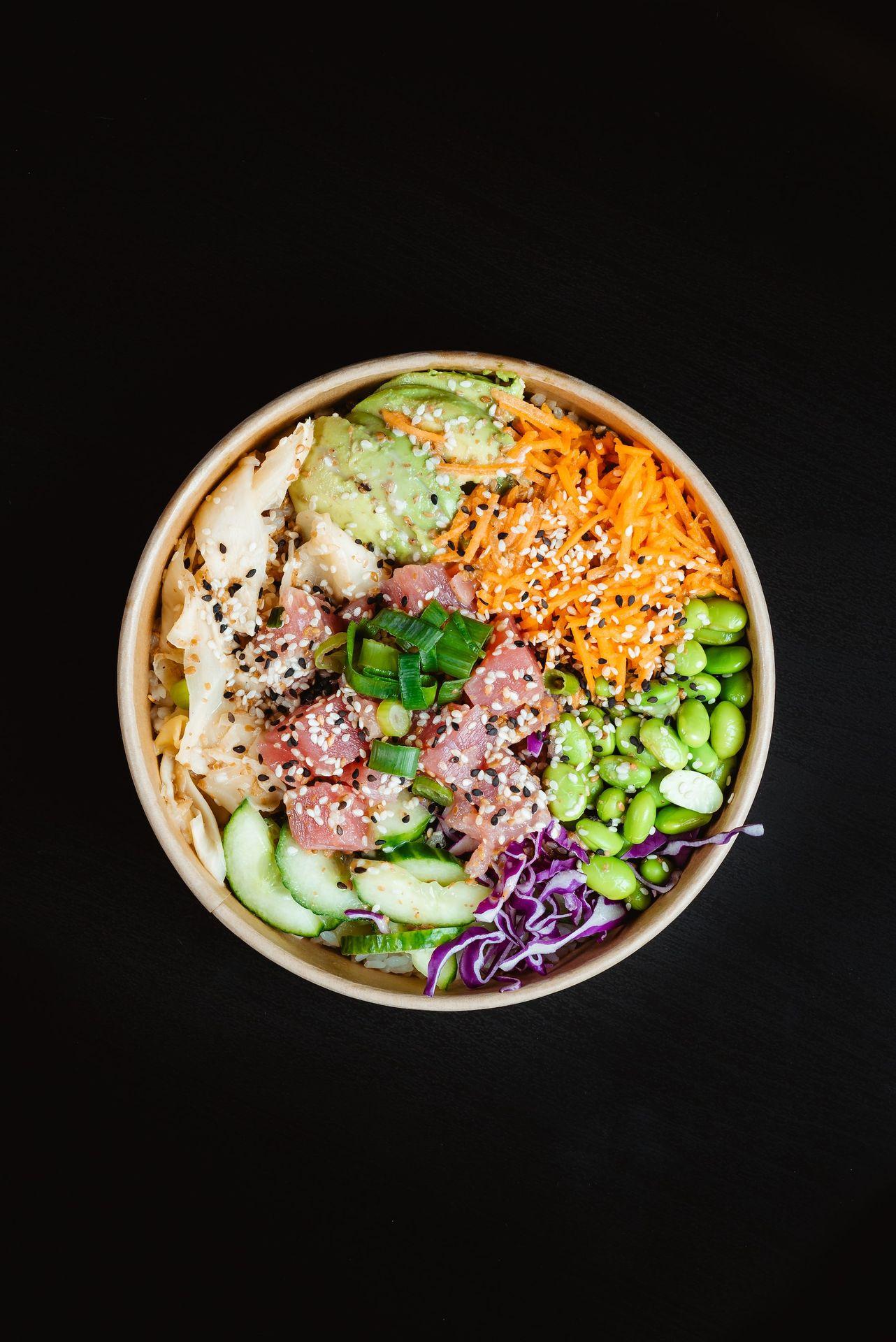 vegetable salad in white ceramic bowl