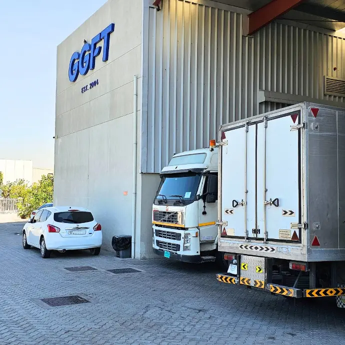 GGFT refrigerated vehicle at the loading bay