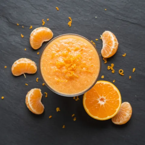 Tangerine frappé