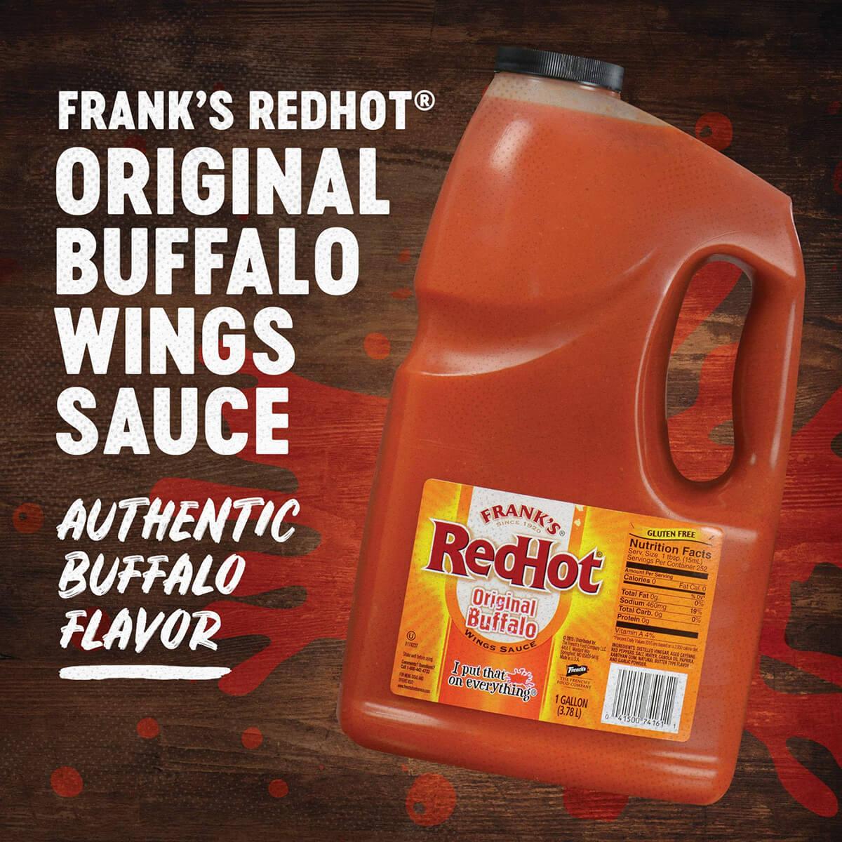 GGO.ae Frank's RedHot Original Buffalo Wings Sauce, USA - 4x3.78ltr