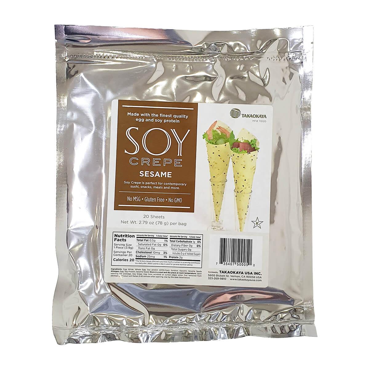 GGO.ae Soy Crepe Sesame Sheet Mamenori, USA - 10x20sheet