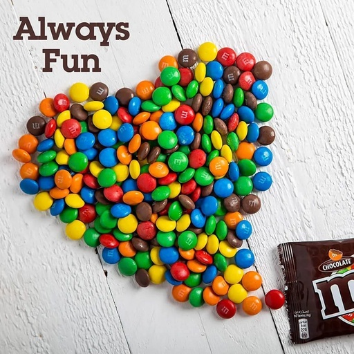 M&M's Milk Chocolate Packets - 1x24x45g, alternate view