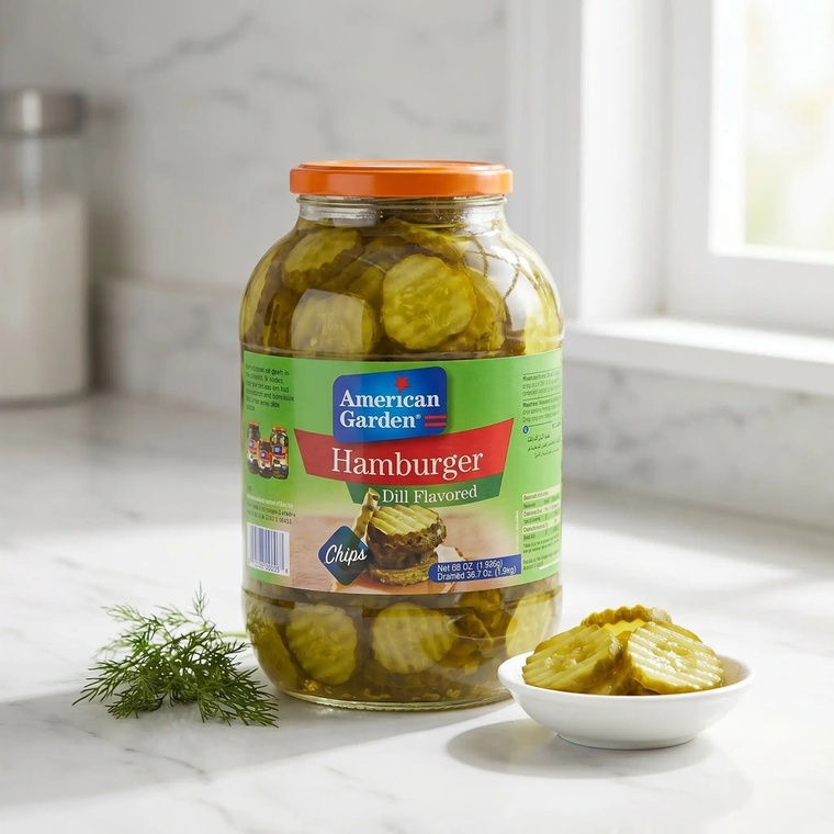 American Garden Hamburger Dill Chips - 1.93KG