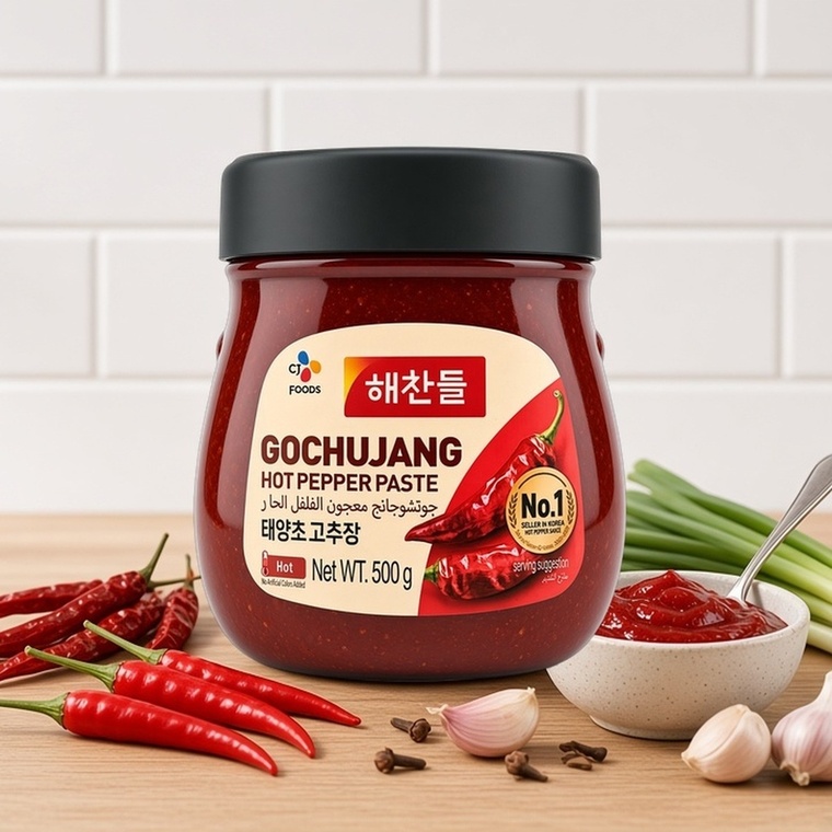 CJ Haechandle Gochujang Hot Pepper Paste, Korea - 12x500g