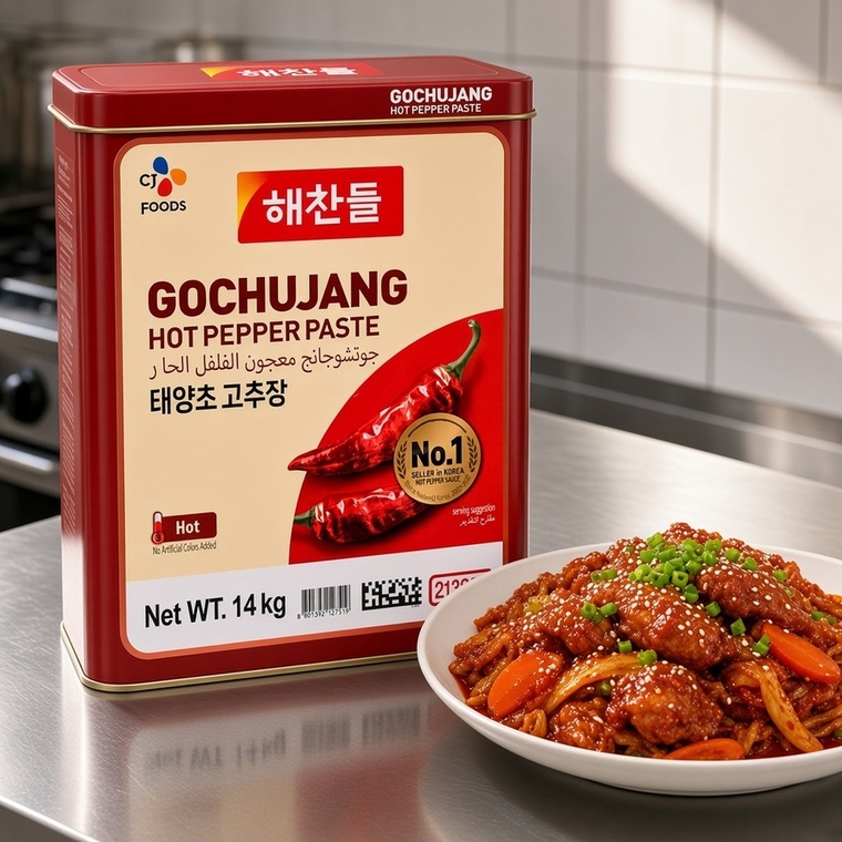 CJ Haechandle Gochujang Hot Pepper Paste, Korea - 1x14kg