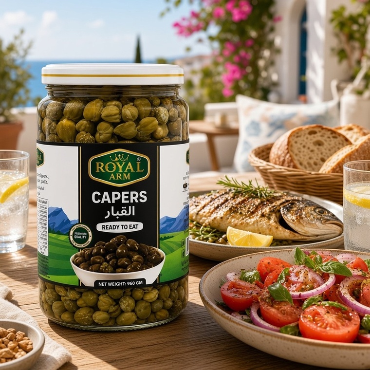 Royal Arm Capers in Brine, Spain - 6x960g