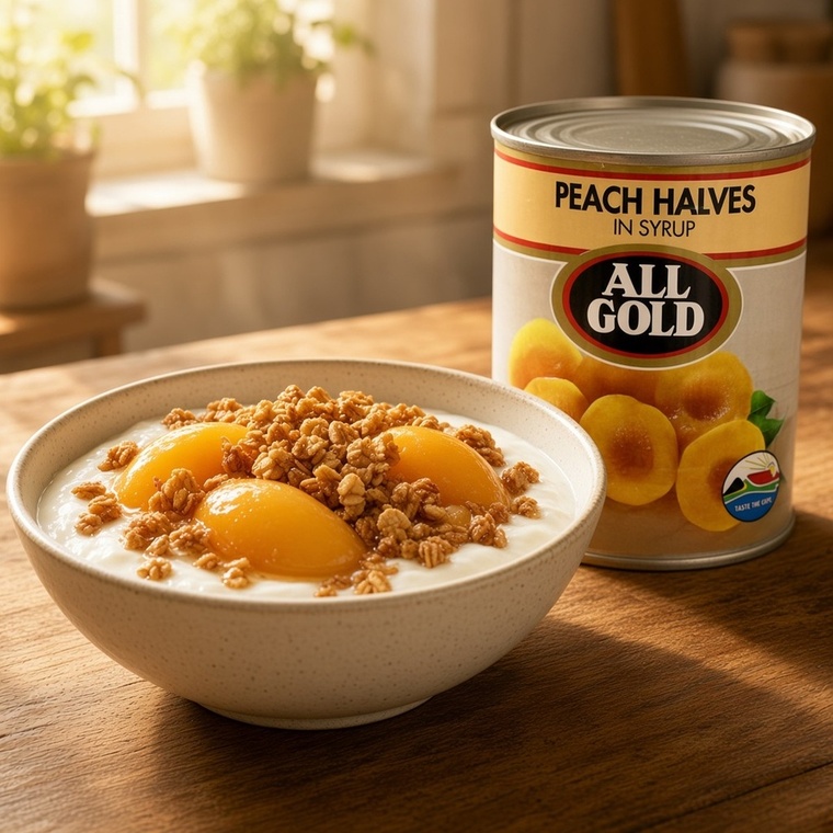 All Gold Peach Halves - 24x825g