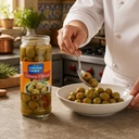 American Garden Green Olives, Stuffed - 1x450gm, image 2 of 4