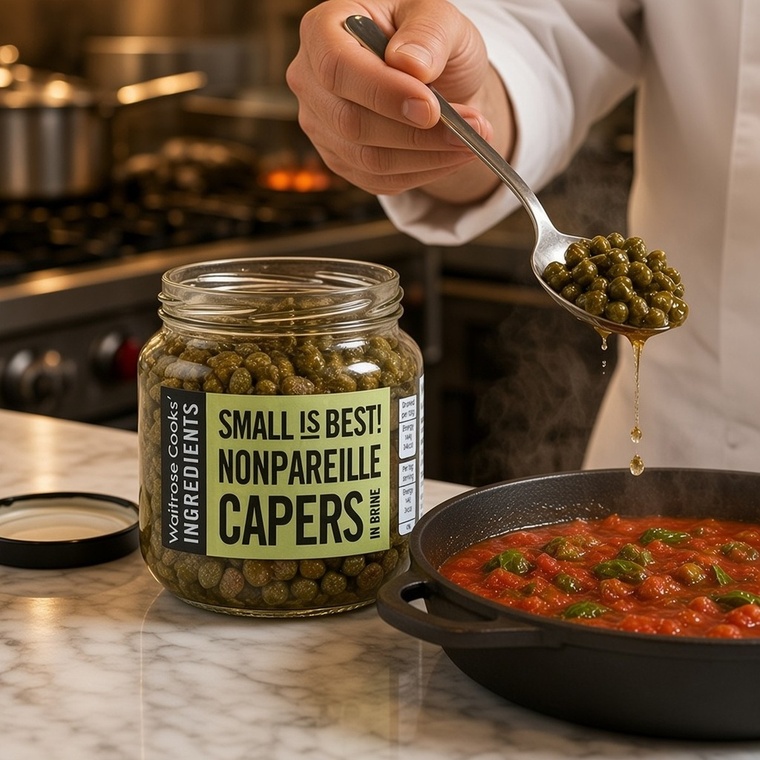 Waitrose Nonpareille Capers - 1x142g