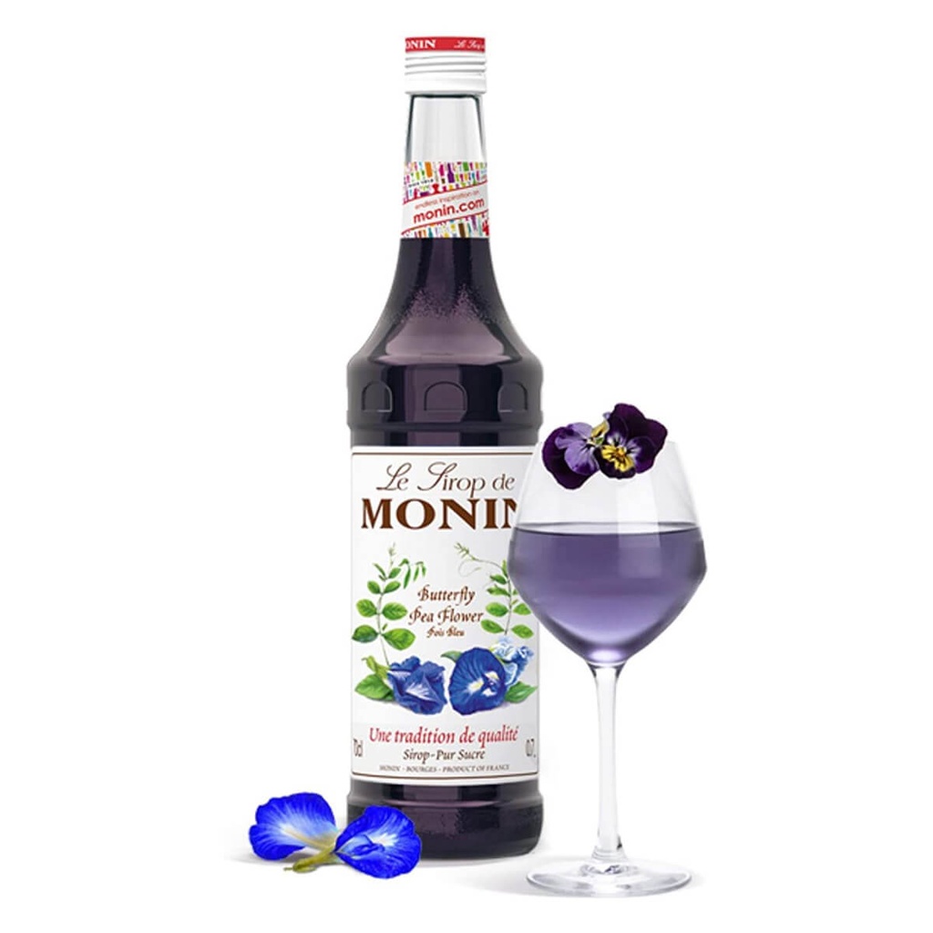Monin Butterfly Pea Syrup colour changing drink UAE