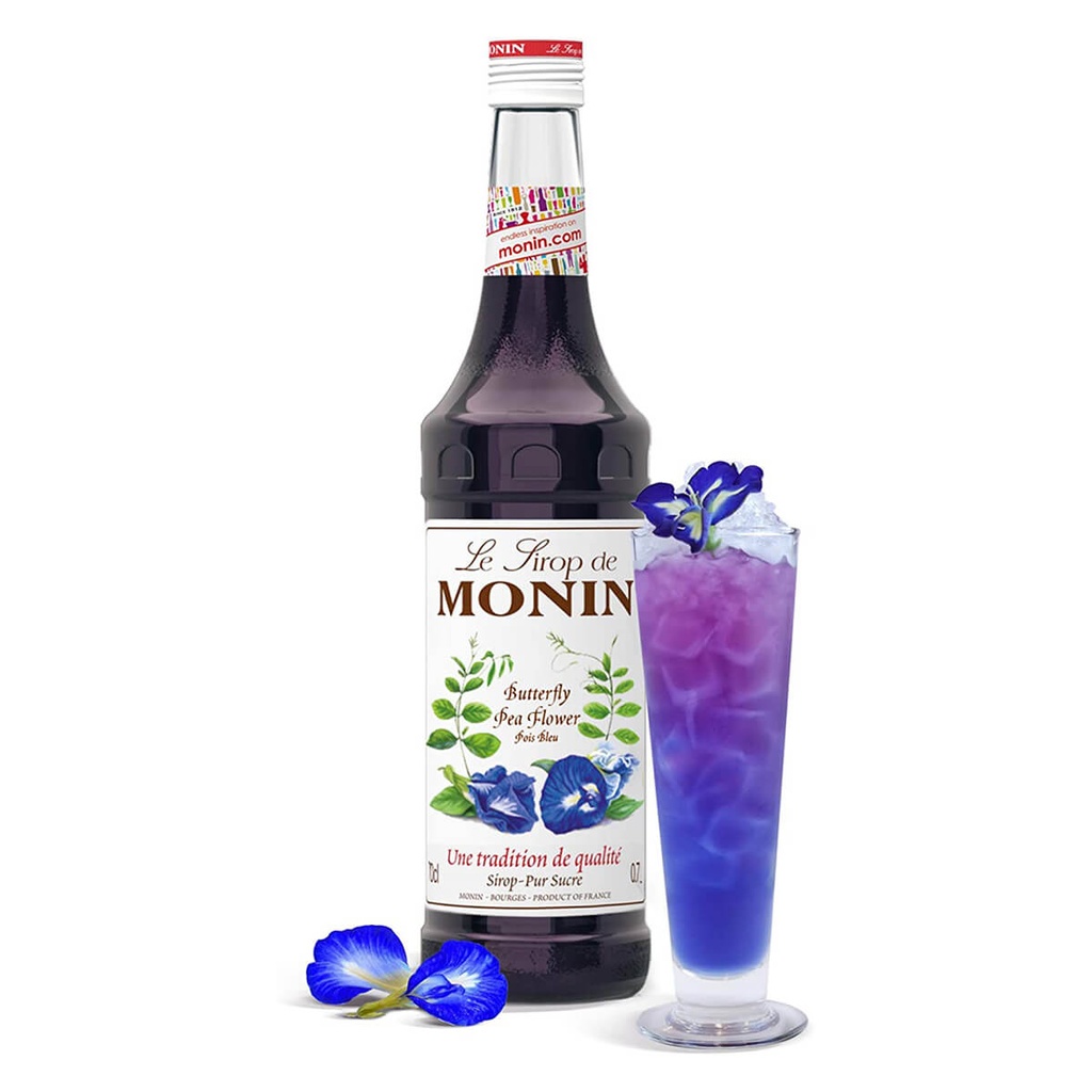 Monin Butterfly Pea Gum Syrup, France - 6x700ml