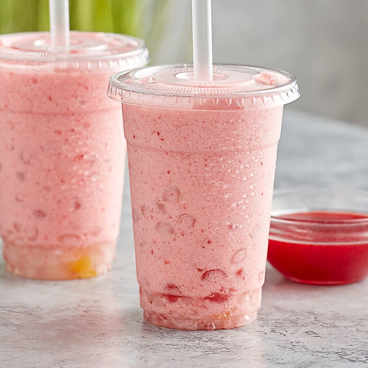 Syrup Can Strawberry With Pulp Bubbly 6x2.5kg