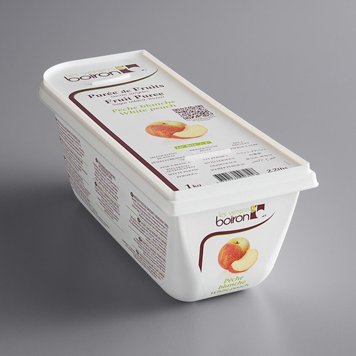Boiron White Peach Puree, France - 1x1kg, alternate view