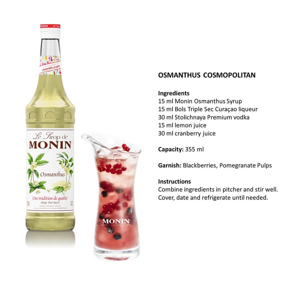 Monin Osmanthus Syrup - 6x700ml