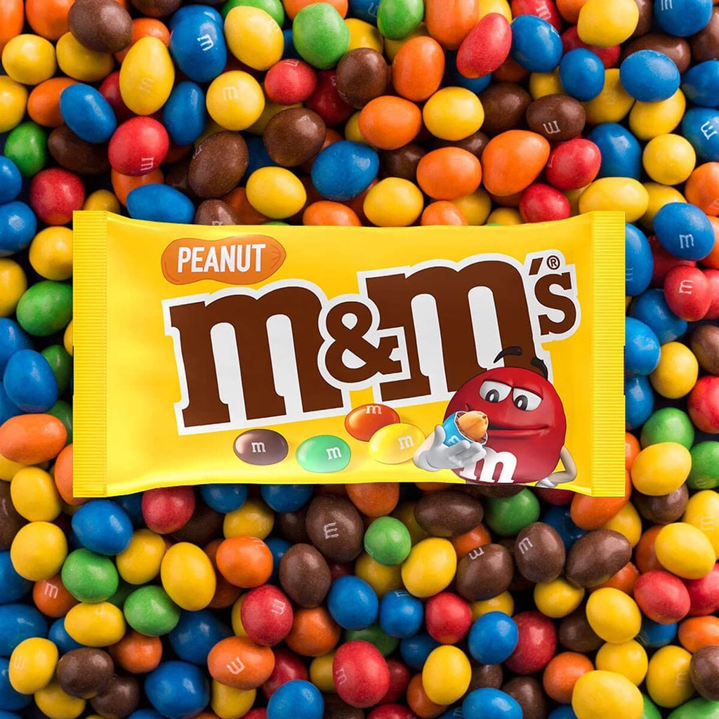 M&M's Peanut Chocolate Packets - 24x45g