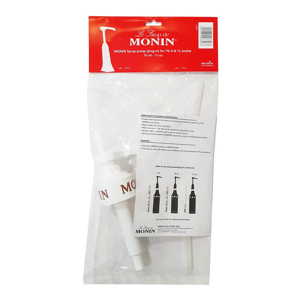 Monin Syrup Pump for 700ml Bottle, France - 1x1pc