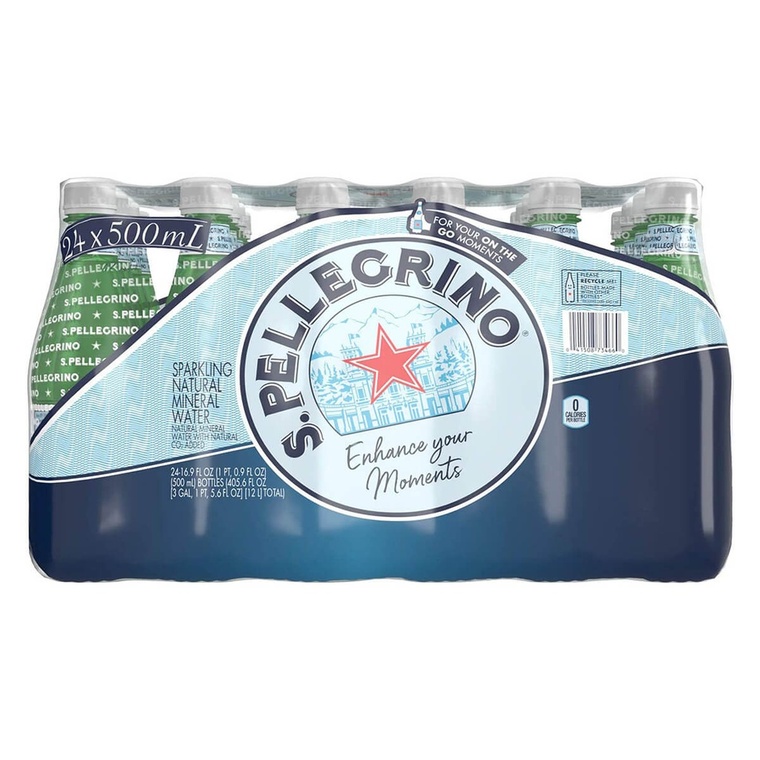 San Pellegrino Sparkling Water, Italy - 500ML — additional view