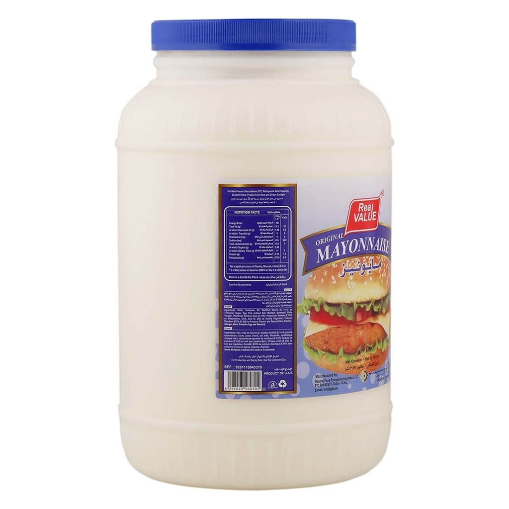 Real Value Mayonnaise Spread - 4x1gal