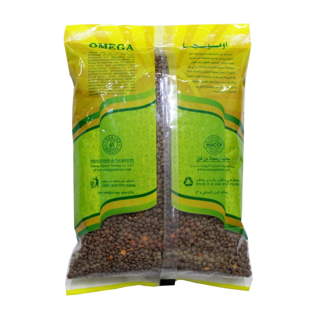 Omega Red Lentil Whole - 1x1kg