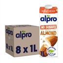 Alpro Almond Milk, No Sugars Nutty Almond - 8x1ltr
