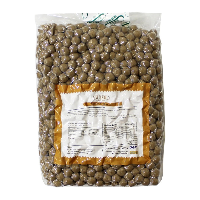 Tapioca Pearl Black CN Bubbly 16x1kg