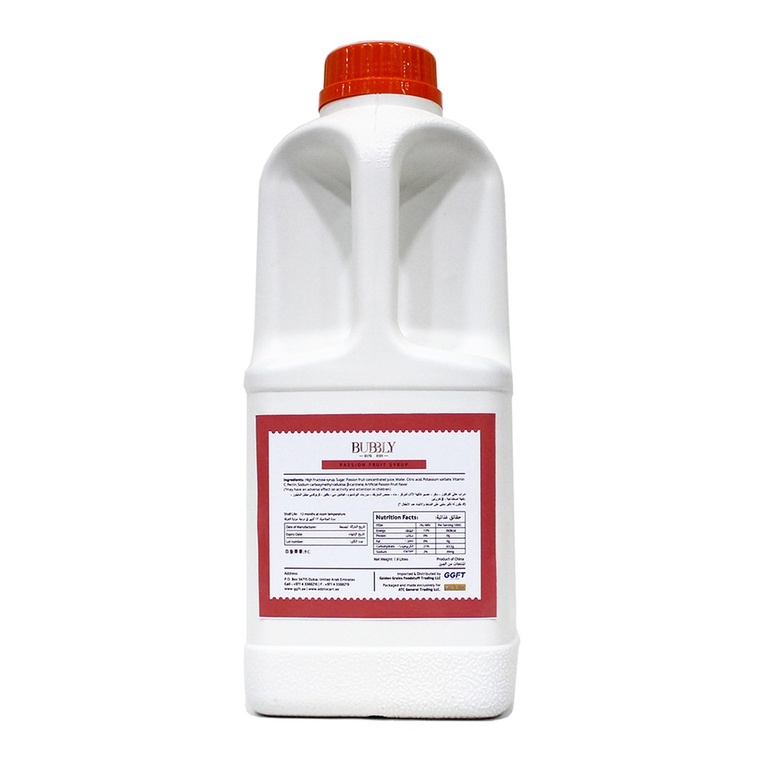 Syrup Can Passion Fruit TWN Bubbly 6x2.5kg