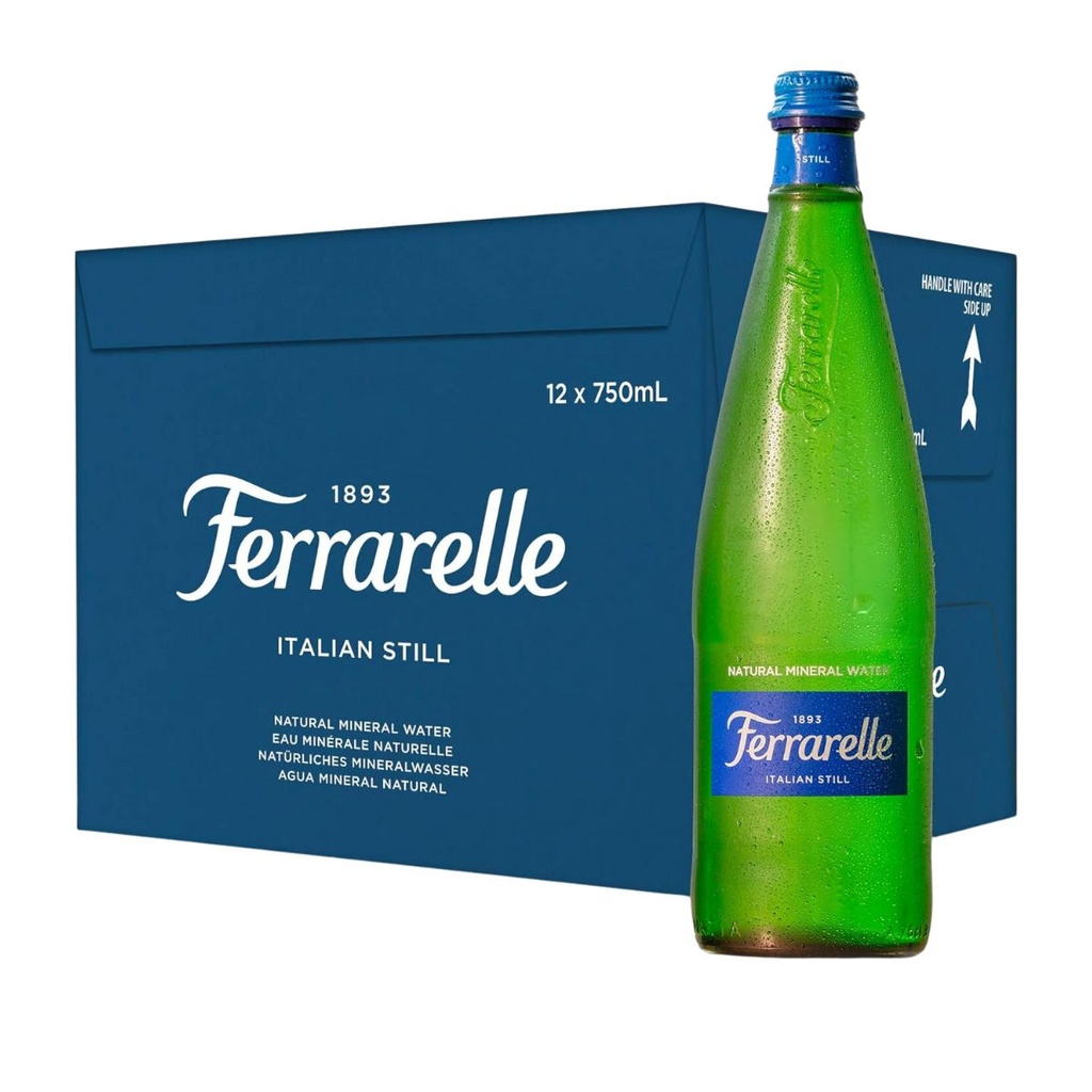 Ferrarelle Still Water, Glass, Italy - 12x750ml