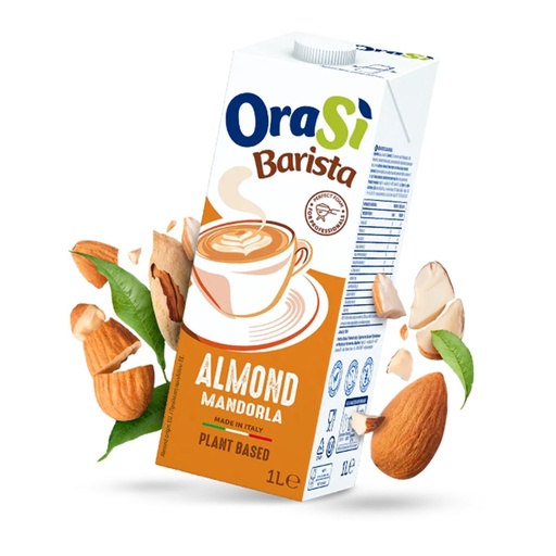 Orasi Almond Barista, Plant Based Milk - 12x1ltr, alternate view