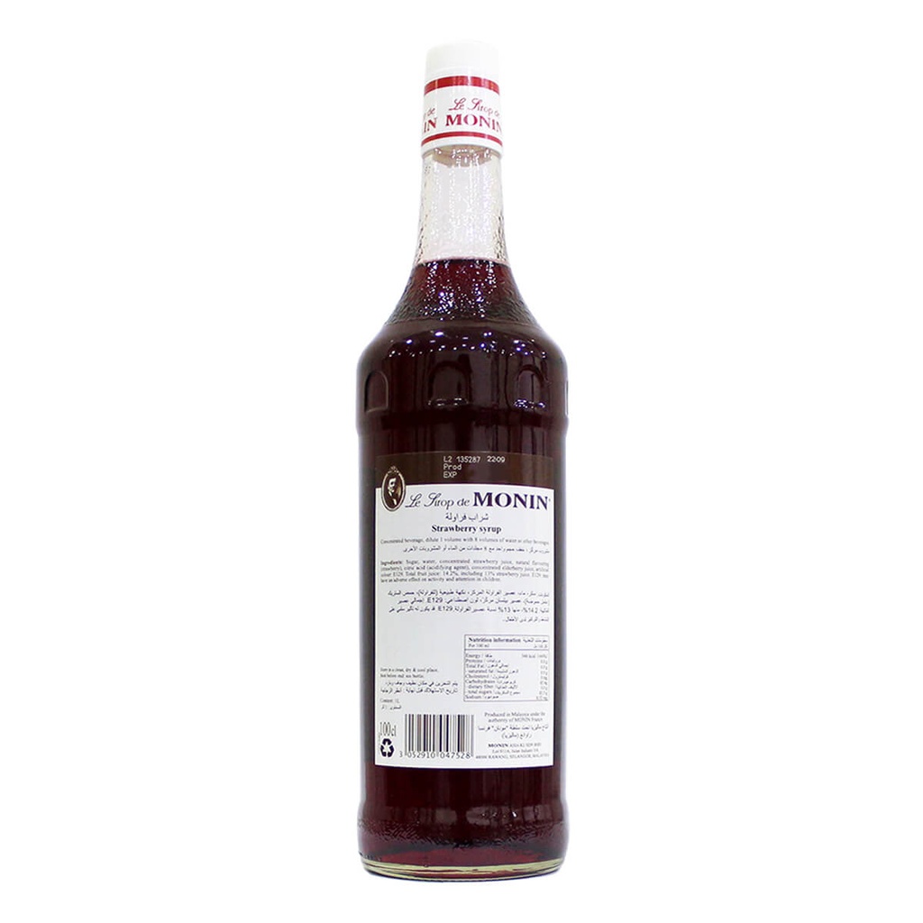 Syrup Strawberry Monin FRA 6x1ltr