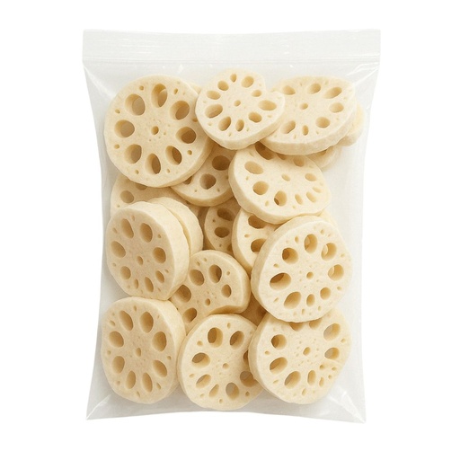 QING Lotus Root Renkon Sliced - 20x500g, alternate view