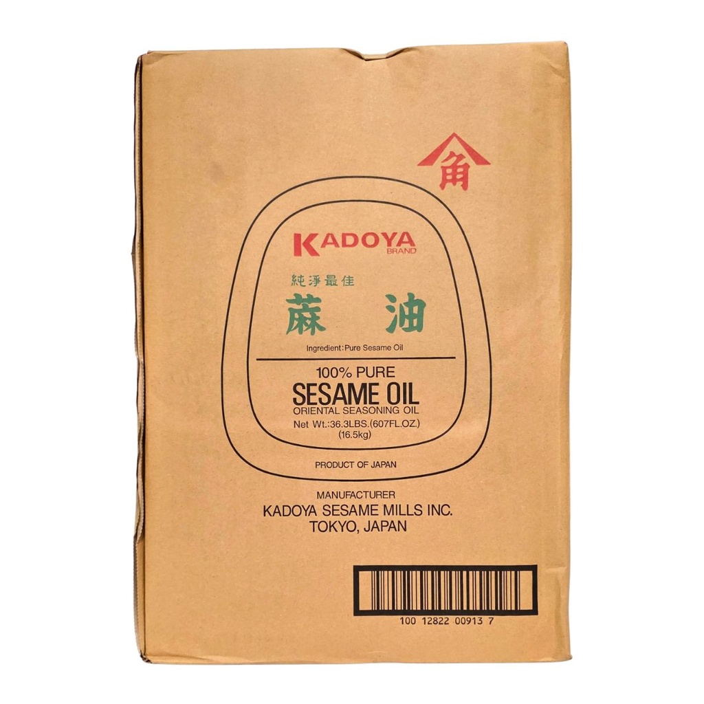 Kadoya Sesame Oil Goma Abura, Japan - 1x18ltr