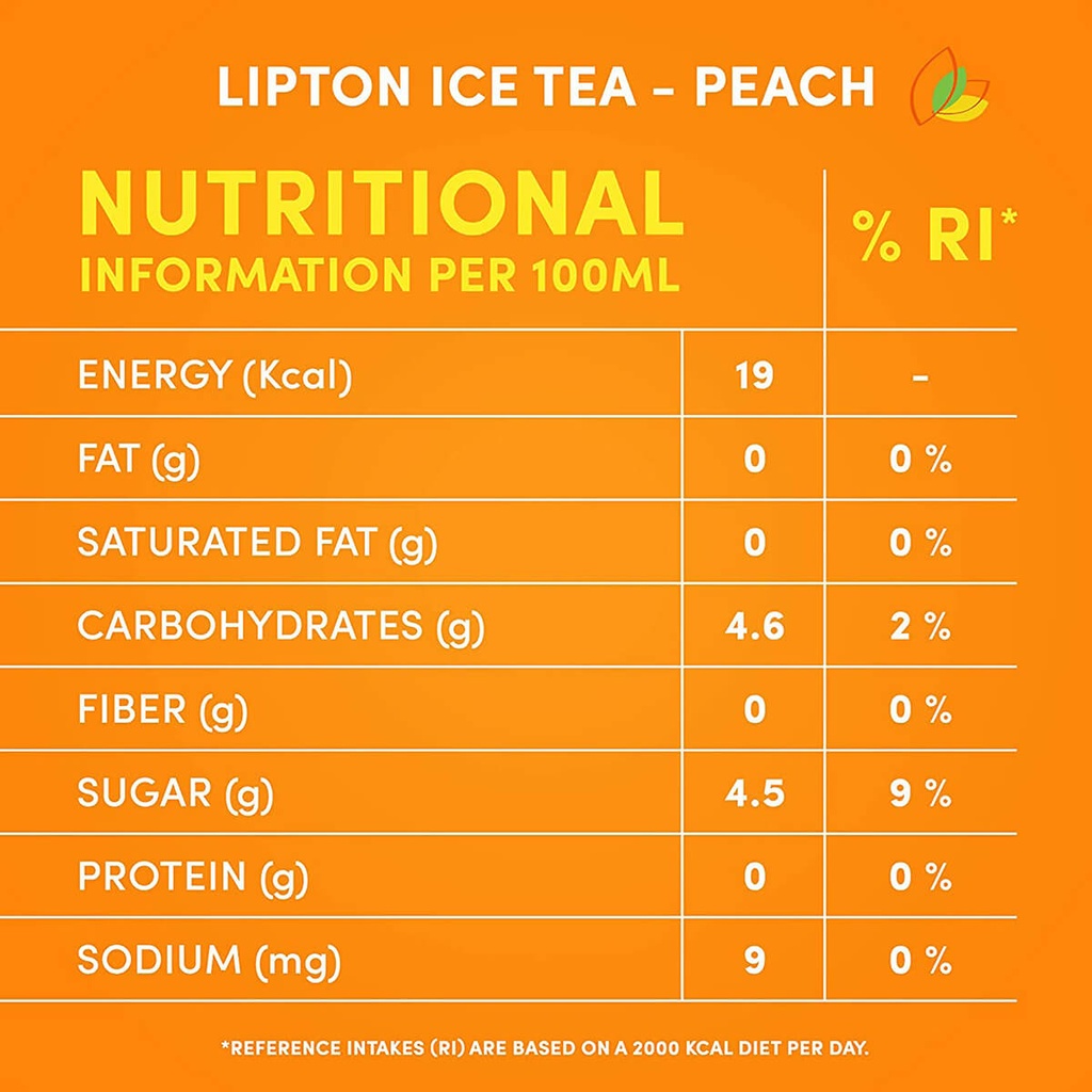 Tea Ice Peach Lipton 24x320ml