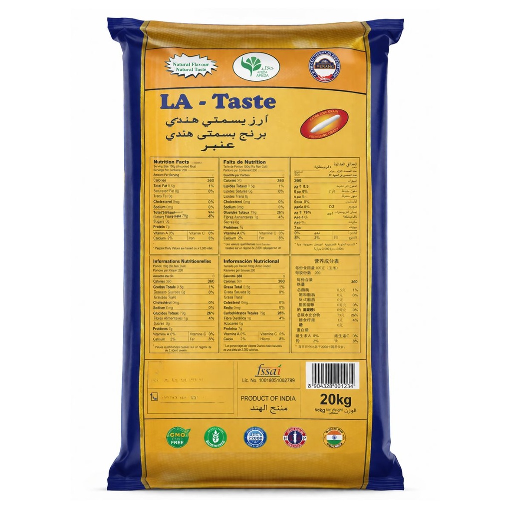Aeroplane Basmati Rice Blue XXXL - 1x20kg