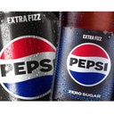 Pepsi Extra Fizz Zero Sugar Black Can Soft Drink, UAE - 24x300ml