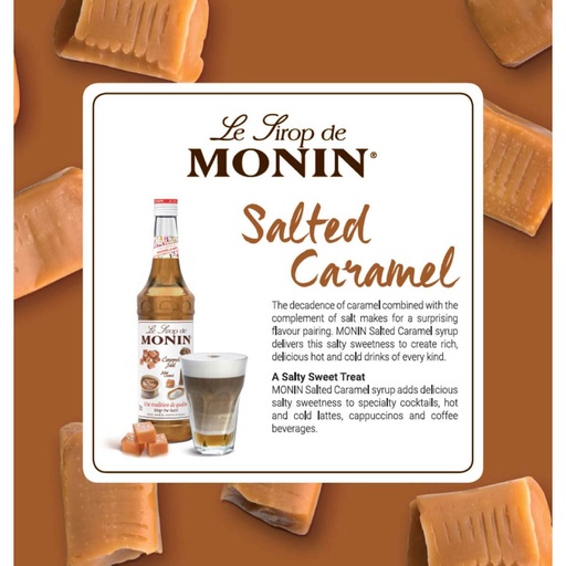 Monin Salted Caramel Syrup, France - 6x700ml, alternate view