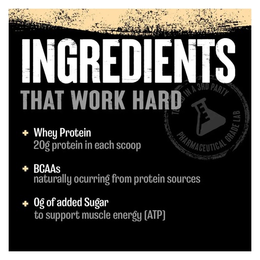 UN Animal 100% Whey Protein Vanilla - 1x4lbs, alternate view