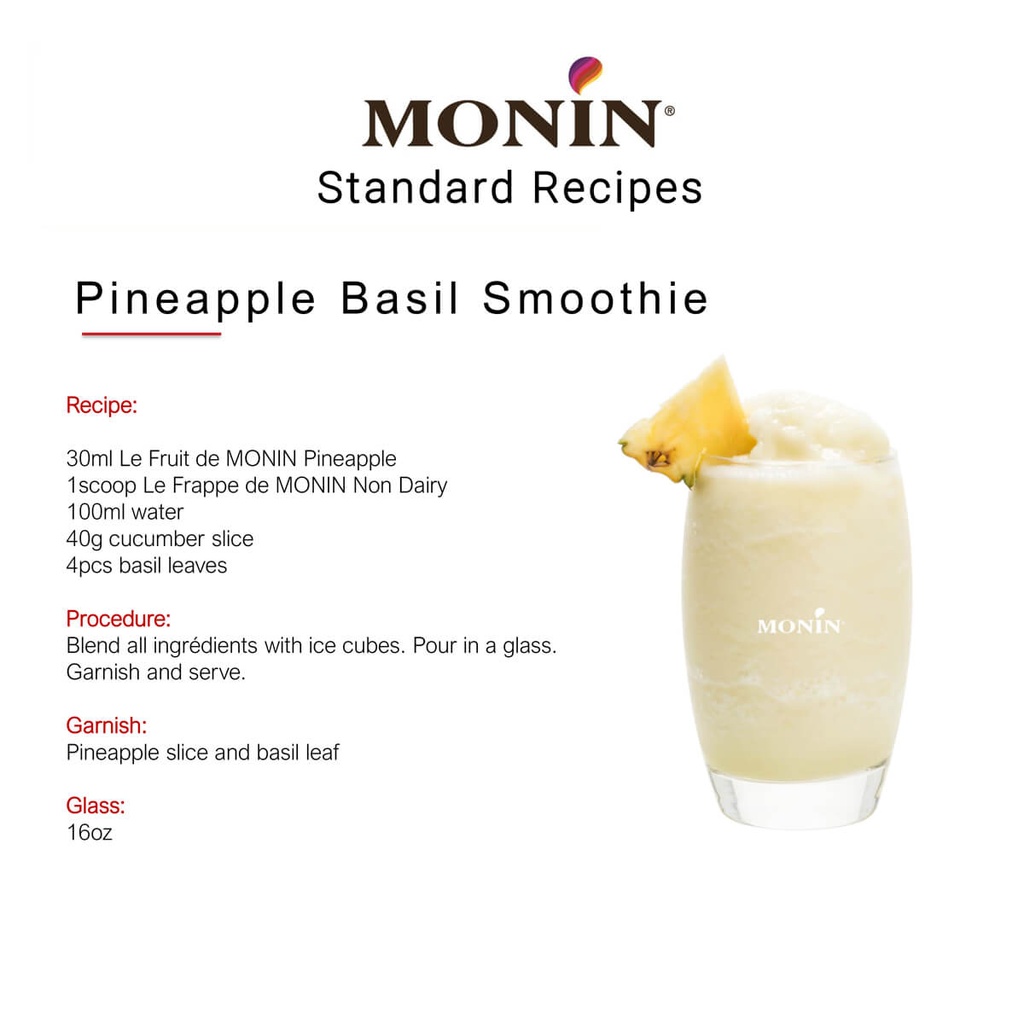 Puree Pineapple Monin FRA 4x1ltr