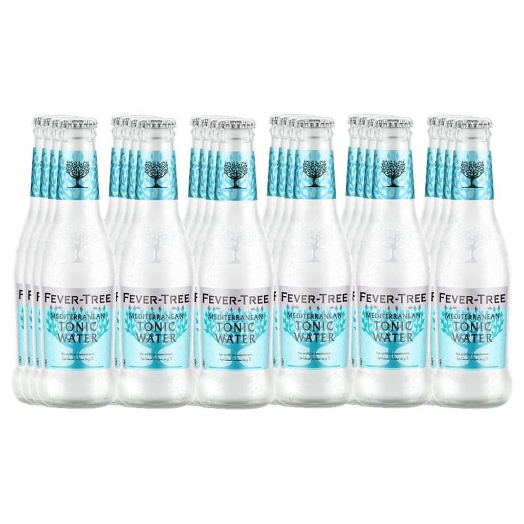 Fever-Tree Mediterranean Tonic Water, 1 Carton - 24 X 200ML