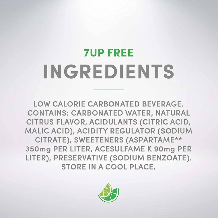 7UP Diet Lime Soft Drink, UAE - 24x330ml — additional view