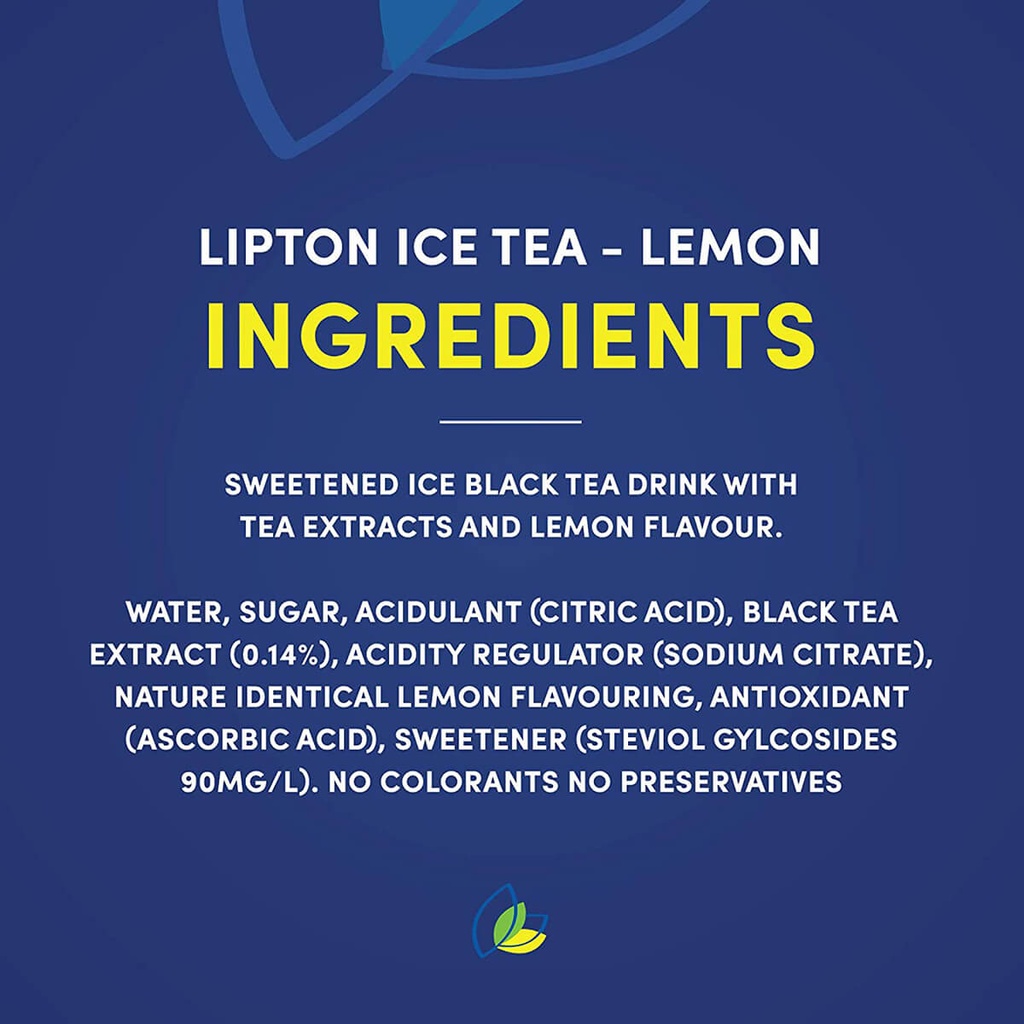 Lipton Lemon Ice Tea Soft Drink - 24 X 320ML