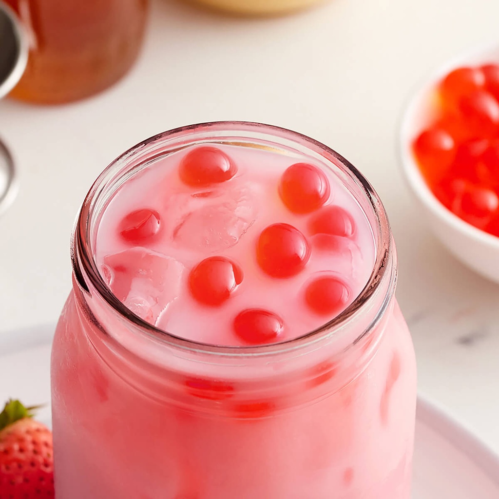 High Tea Strawberry Popping Boba, Taiwan - 3.4KG