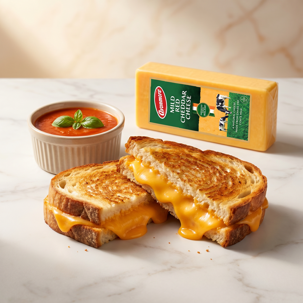 Avonmore Mild Red Cheddar Cheese from Ireland, Block, Approx Weight - 5KG