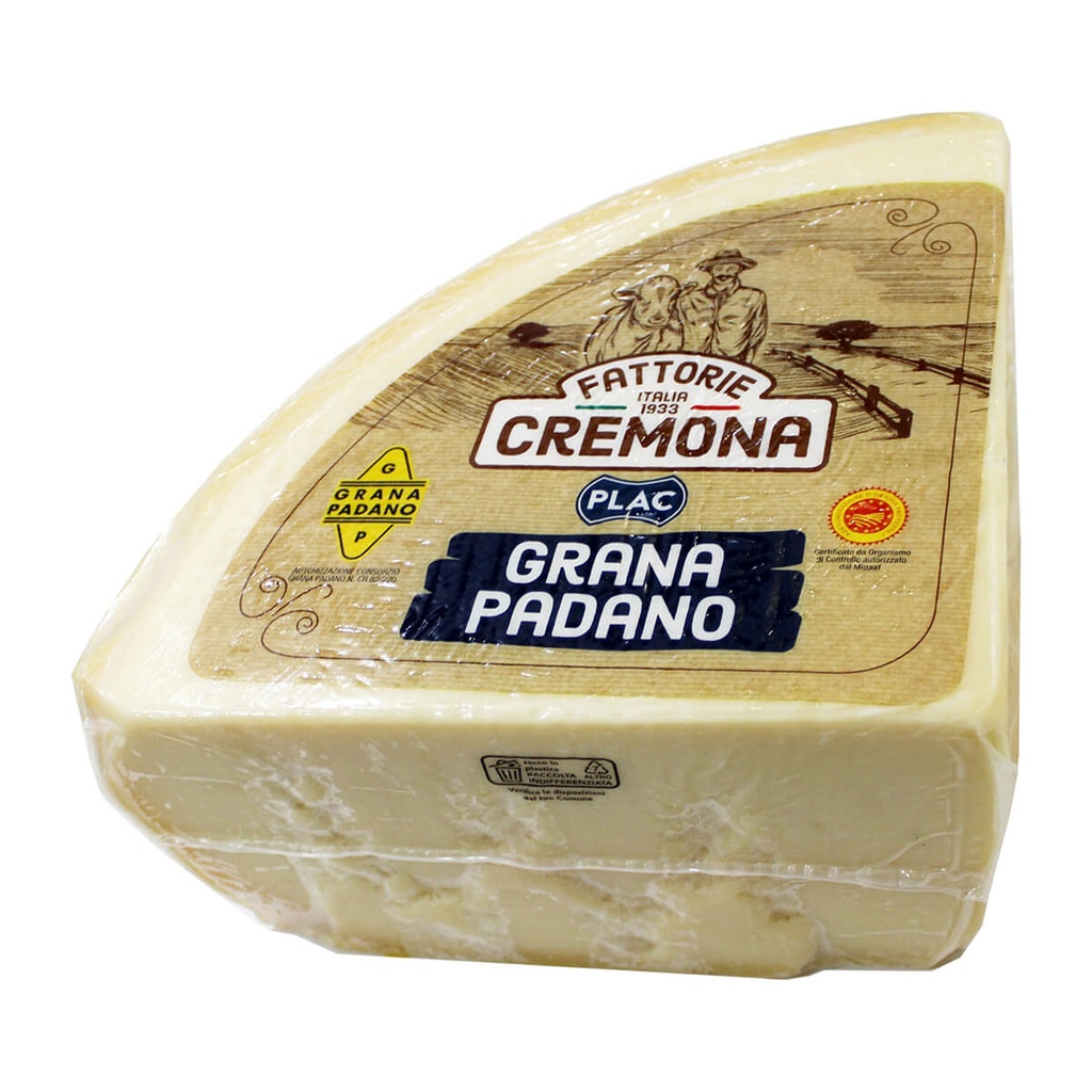 Cremona Grana Padano DOP Cheese, Italy, Approx Block Weight 4.5KG