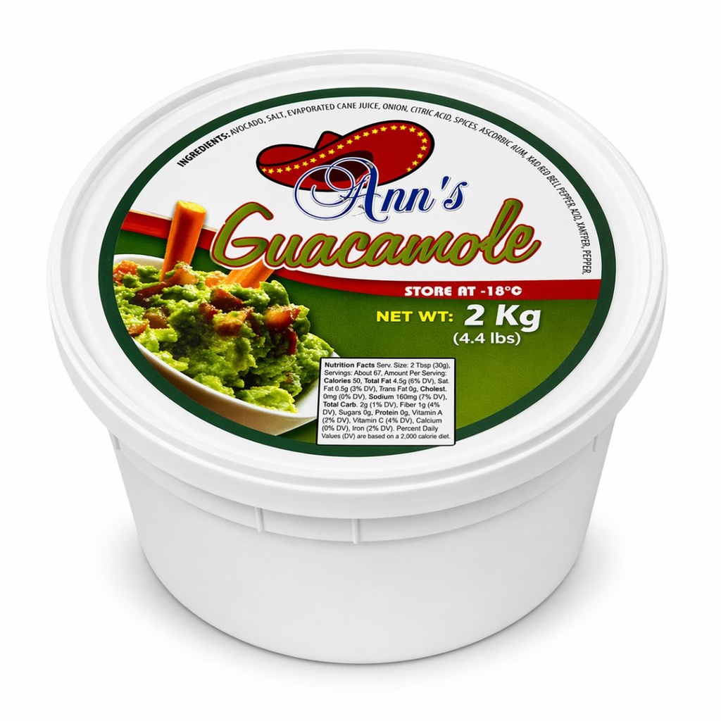 Ann's Guacamole Tub, Mexico - 2KG