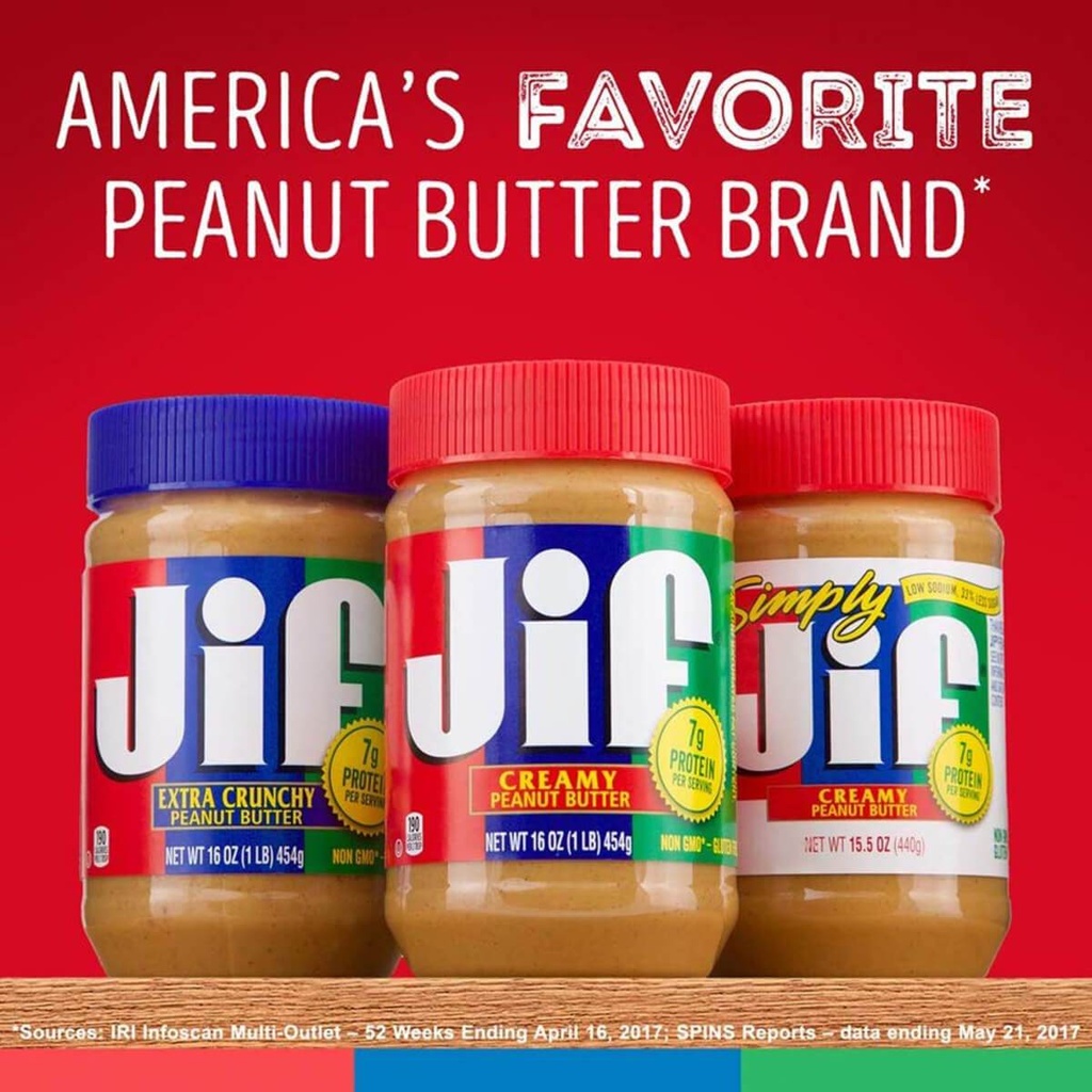 JIF Peanut Butter, Creamy, USA - 454G