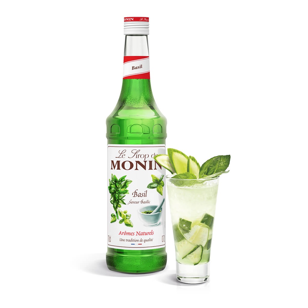 Authentic catalogue view 1 of Monin Basil Syrup, France - 6x700ml