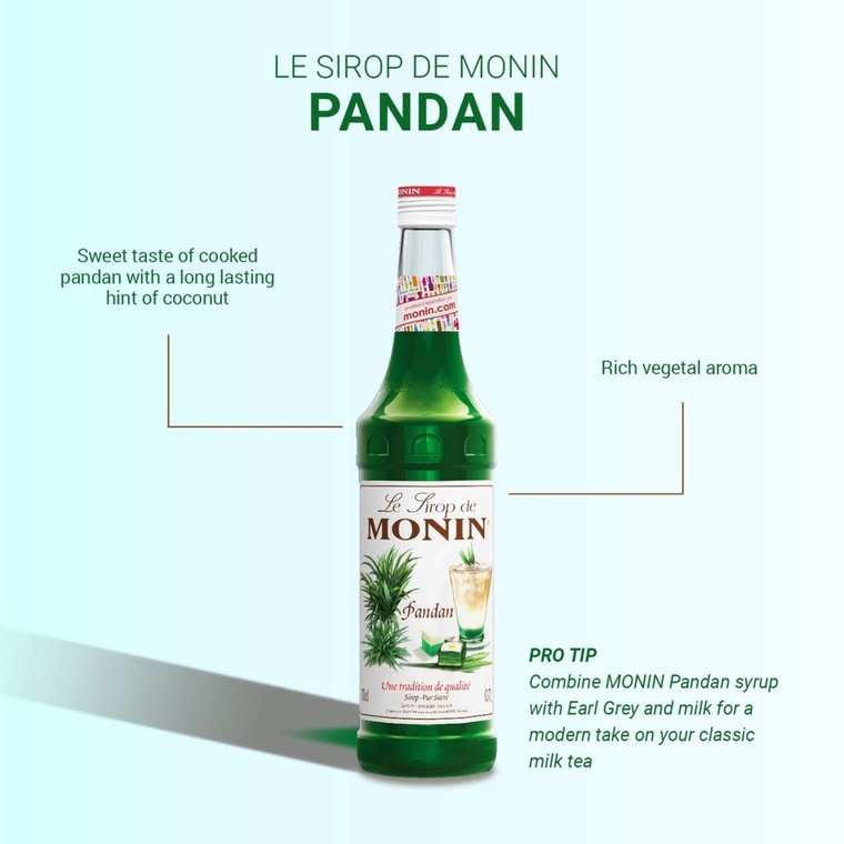 Monin Pandan Syrup - 700ML