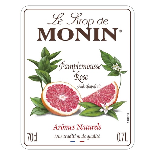 Monin Pink Grapefruit Syrup, France - 6x700ml, alternate view