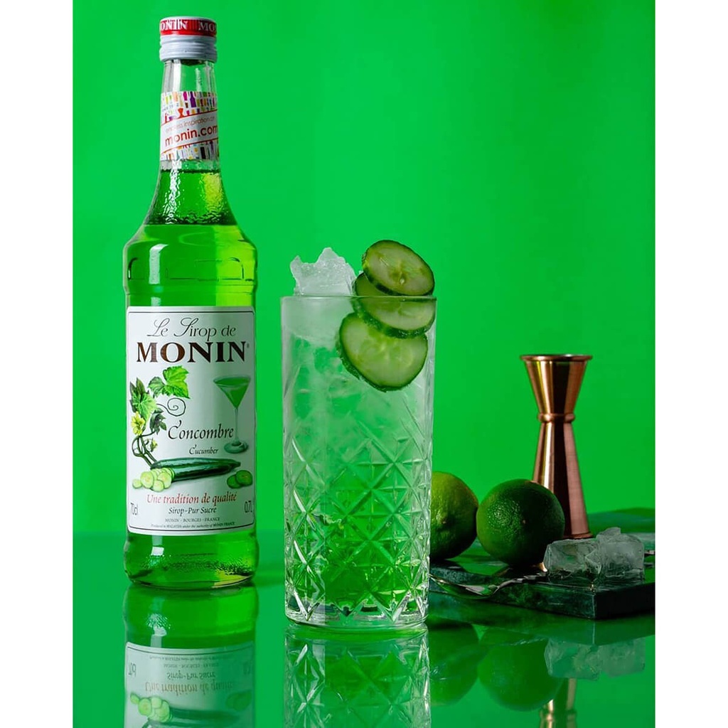 Authentic catalogue view 2 of Monin Cucumber Syrup, France - 6x700ml
