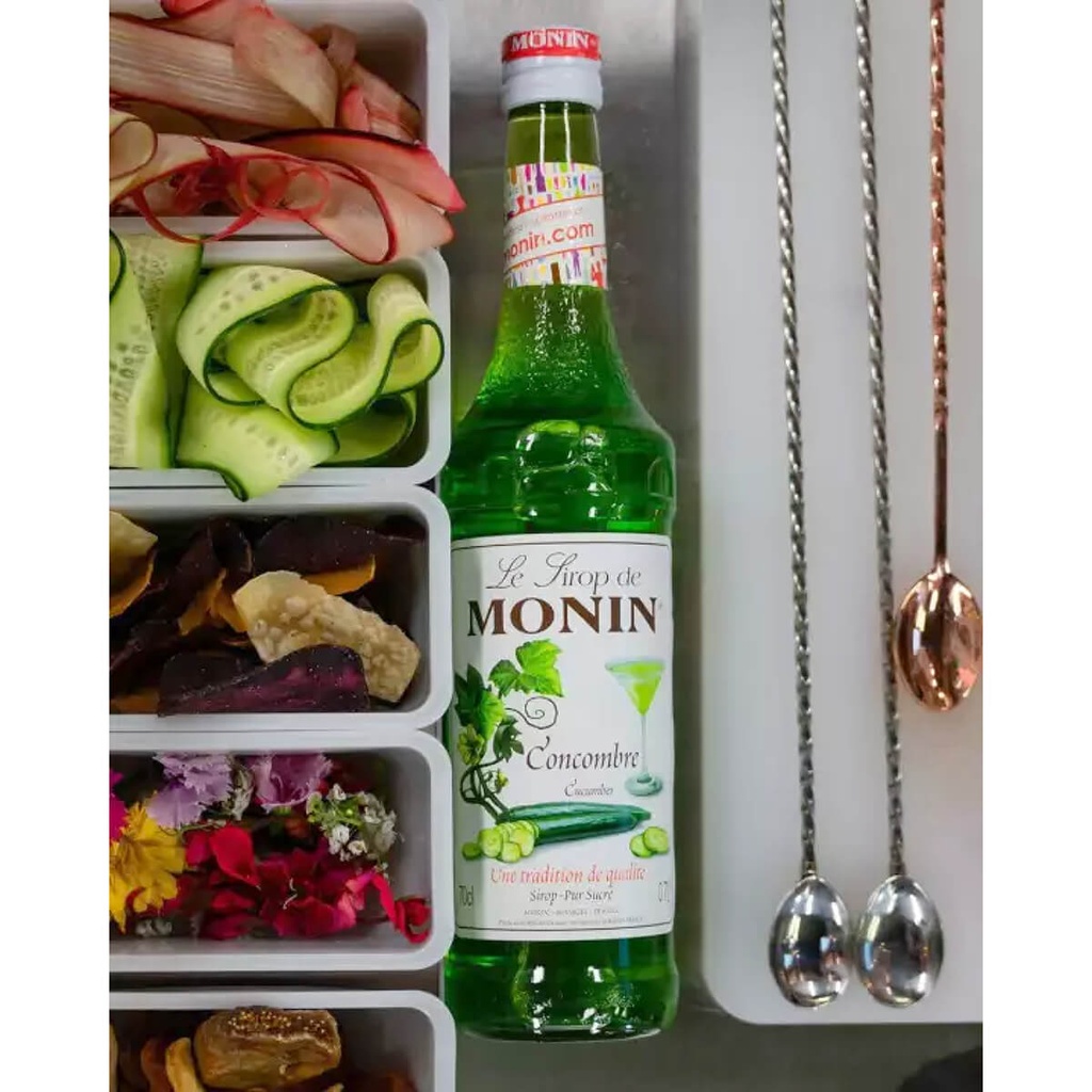 Authentic catalogue view 3 of Monin Cucumber Syrup, France - 6x700ml